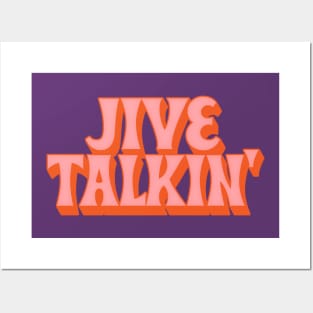 Jive Talkin' ///// Retro Typography Design Posters and Art